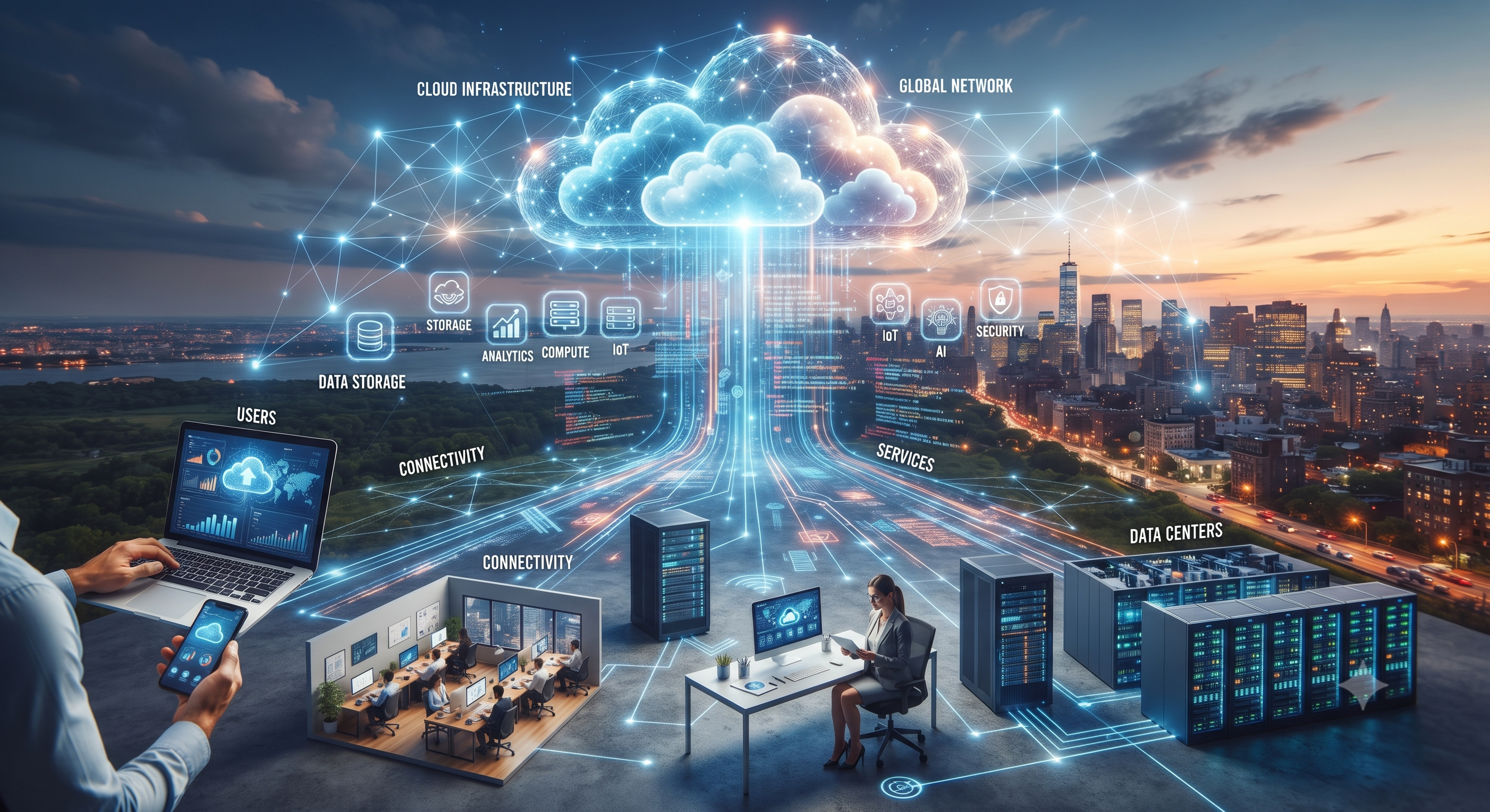 Cloud application development for building scalable, secure, and flexible software solutions for modern businesses.